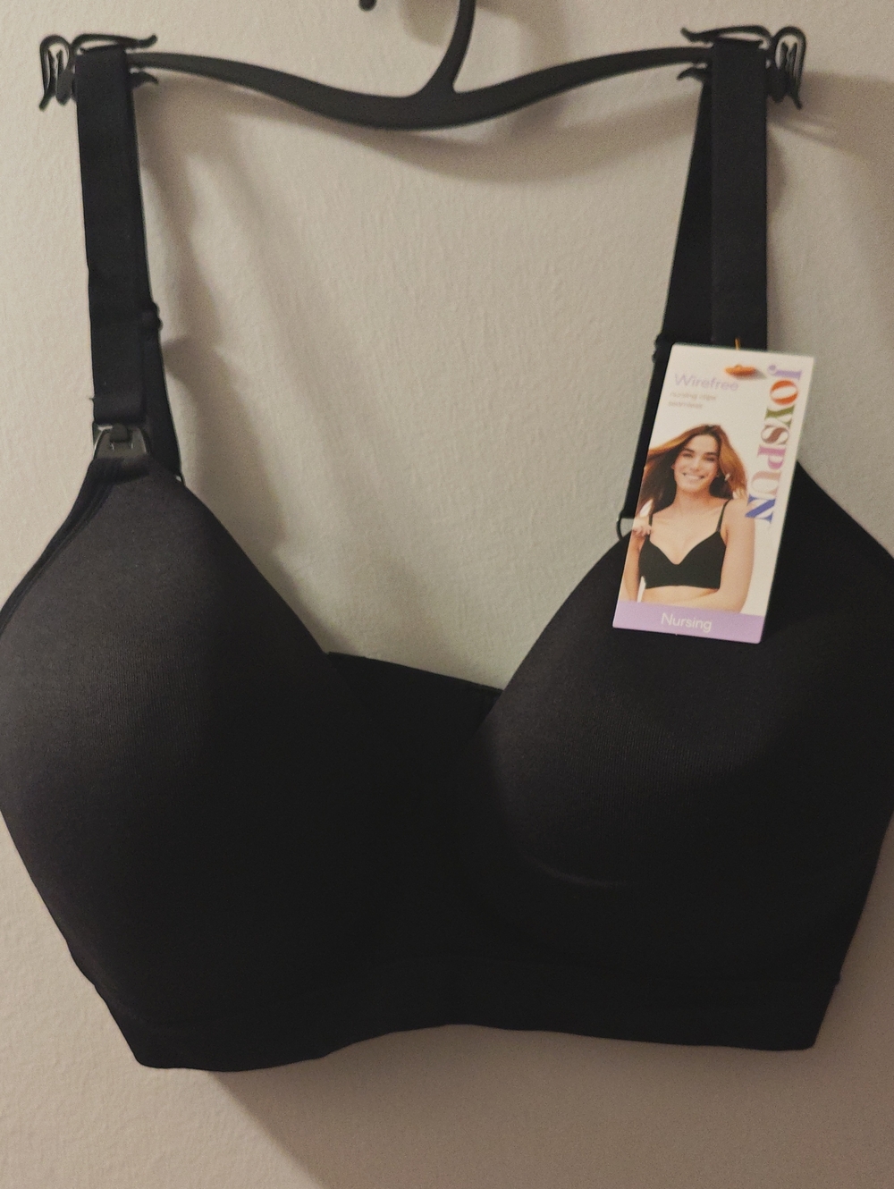 Wirefree Black Seamless Nursing Bra – Smooth Support